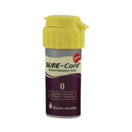 Sure-Cord  №0 (254см) (алюминий хлорид) ретракционная нить с пропиткой (1шт) SURE-ENDO (СуреКорд)