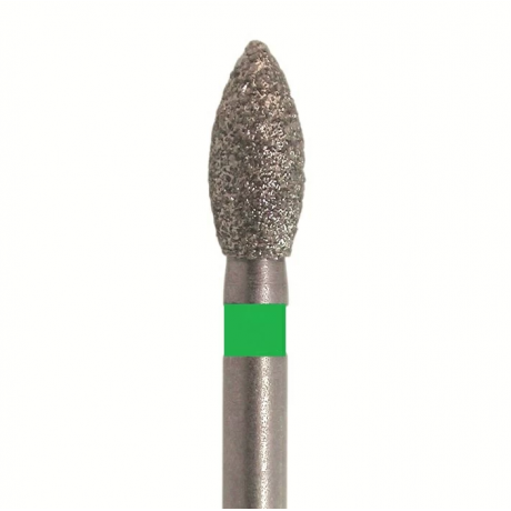Бор алмазный 830 023 FG (5 шт) Форма: пламя, зеленый. JOTA