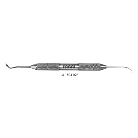 1504-02F Инструмент для моделирования фиссур,Толстая Ручка Ø 10mm Fabri
