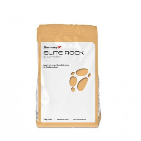 Супергипс (4 класс) Элит Рок (silver Grey Серебристый серый) (3 кг) Zhermack (Elite Rock)