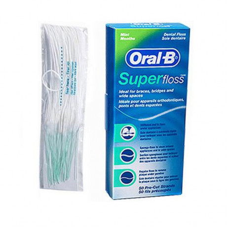 Флосс OralB SuperFloss - зубная нить 50шт (Суперфлосс) Procter&Gamble