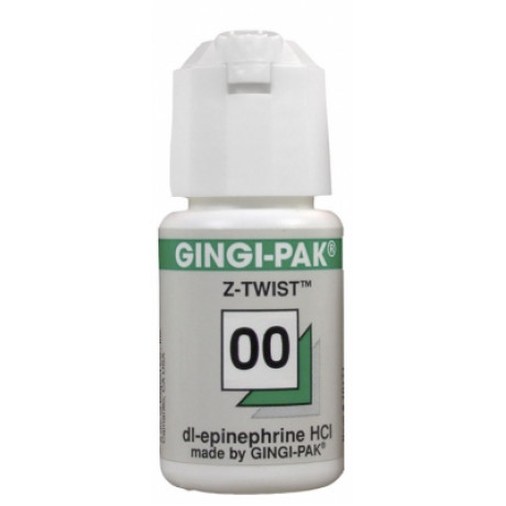 ДжинджиПак №00 (274см) Зеленая (эпинефрин) ретракционная нить с пропиткой (1шт) Gingi-Pak