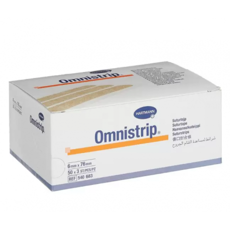 Полоски Омнистрип стерильные на операционные швы 6 мм х76 мм (150 шт) Хартманн (Omnistrip)